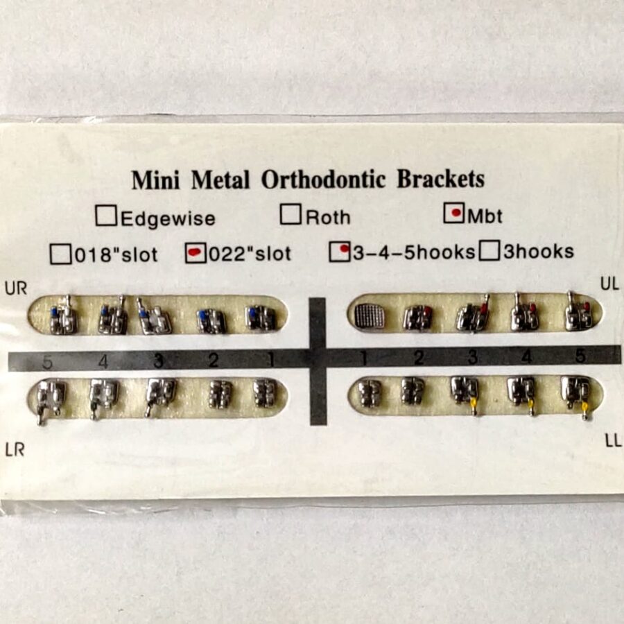 MINI METAL ORTHODONTIC BRACKETS - Image 3